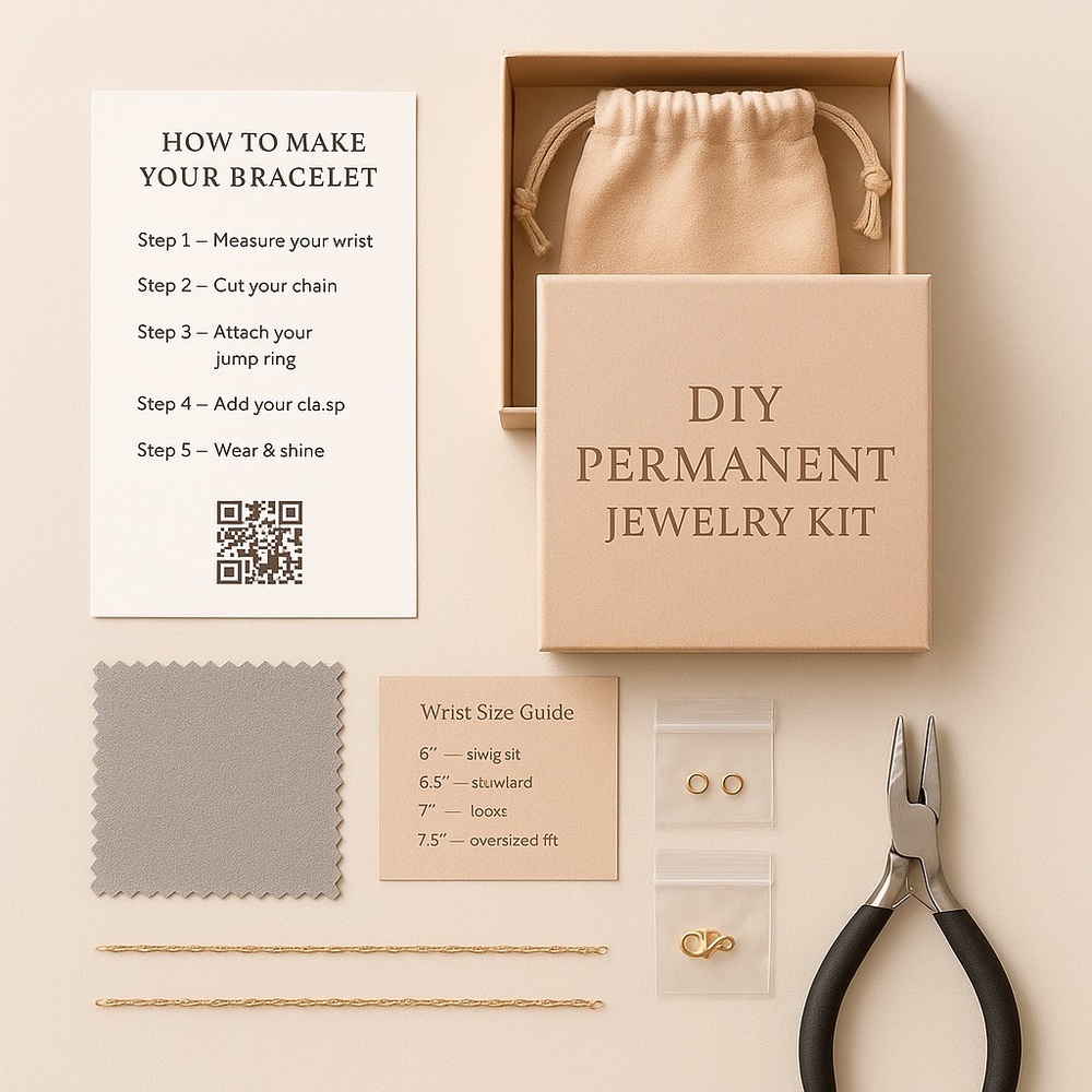DIY Permanent Jewelry Kit - Gold